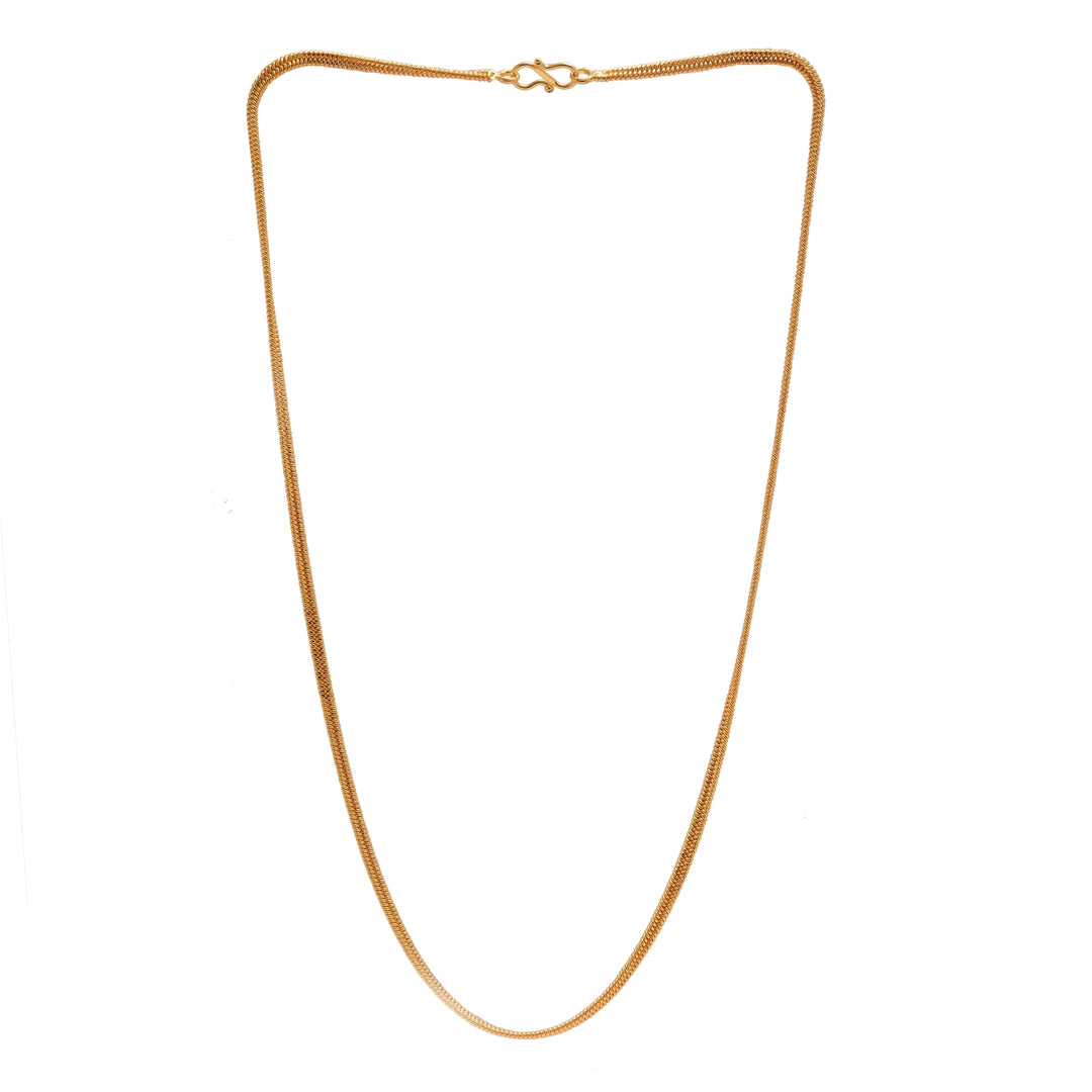 Unisex Gold-Toned Brass Gold-Plated Chain