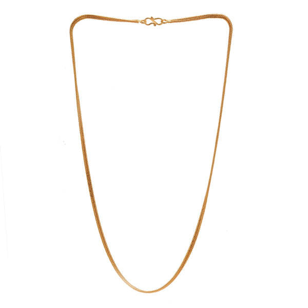 Unisex Gold-Toned Brass Gold-Plated Chain