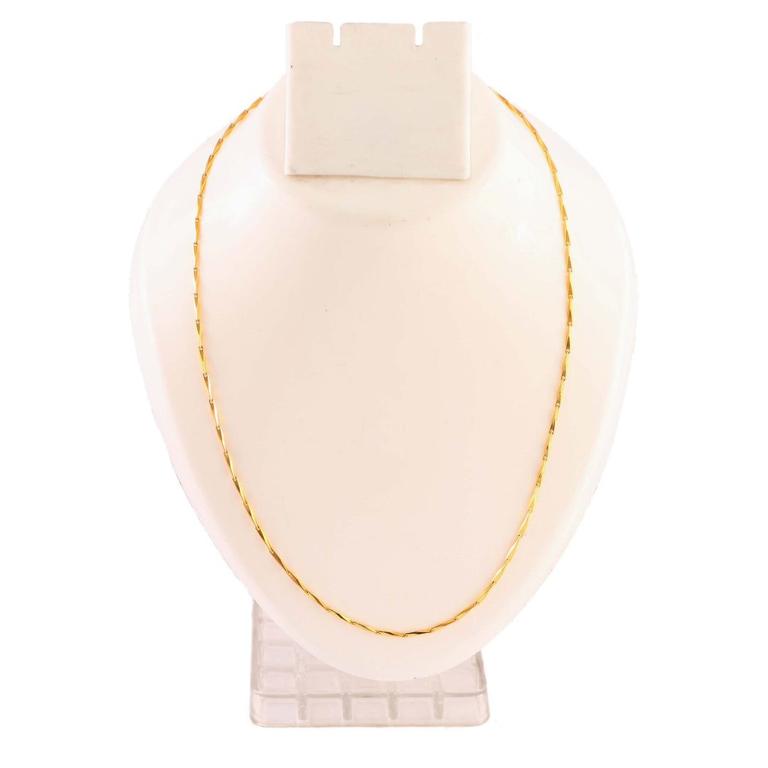 Unisex Gold-Toned Brass Gold-Plated Chain