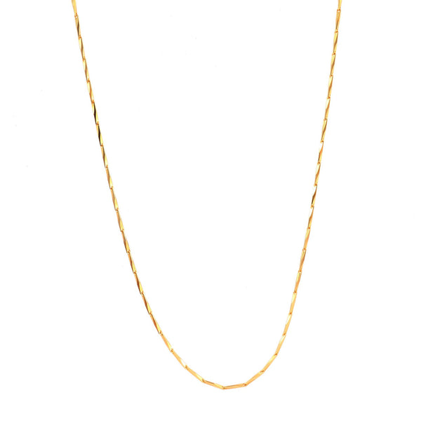 Unisex Gold-Toned Brass Gold-Plated Chain