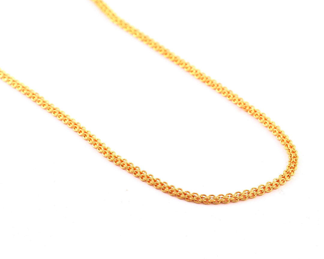 Unisex Gold-Toned Brass Gold-Plated Chain
