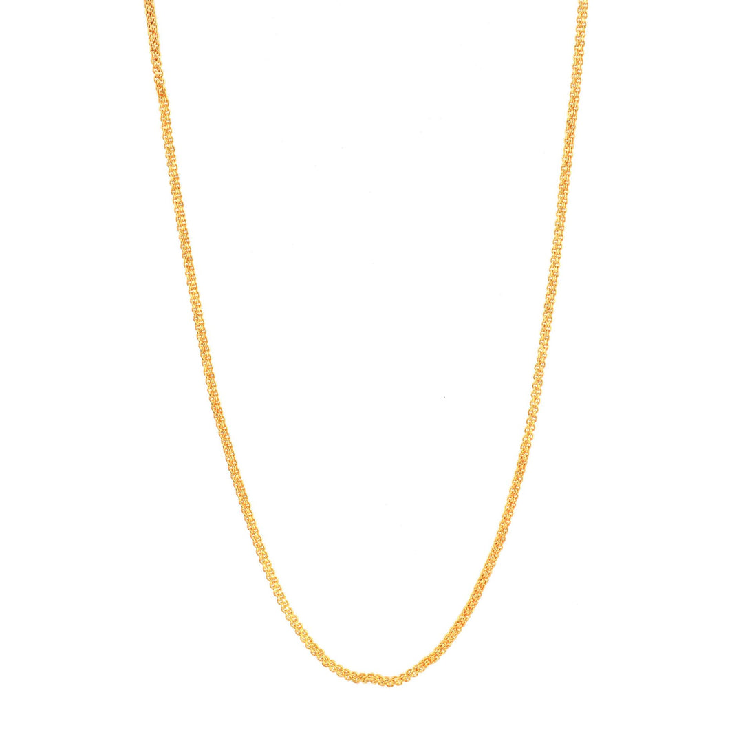 Unisex Gold-Toned Brass Gold-Plated Chain