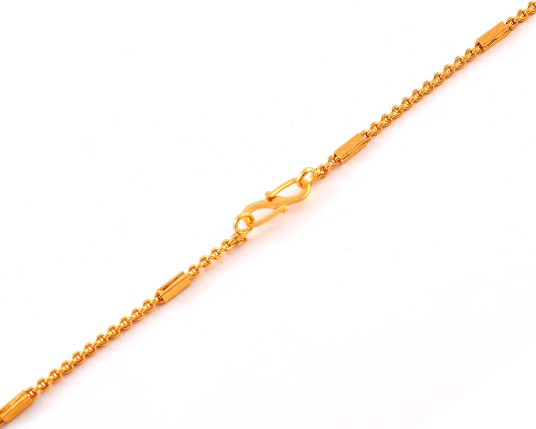 Unisex Gold-Toned Brass Gold-Plated Chain