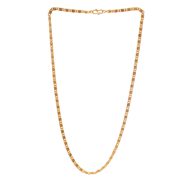 Unisex Gold-Toned Brass Gold-Plated Chain
