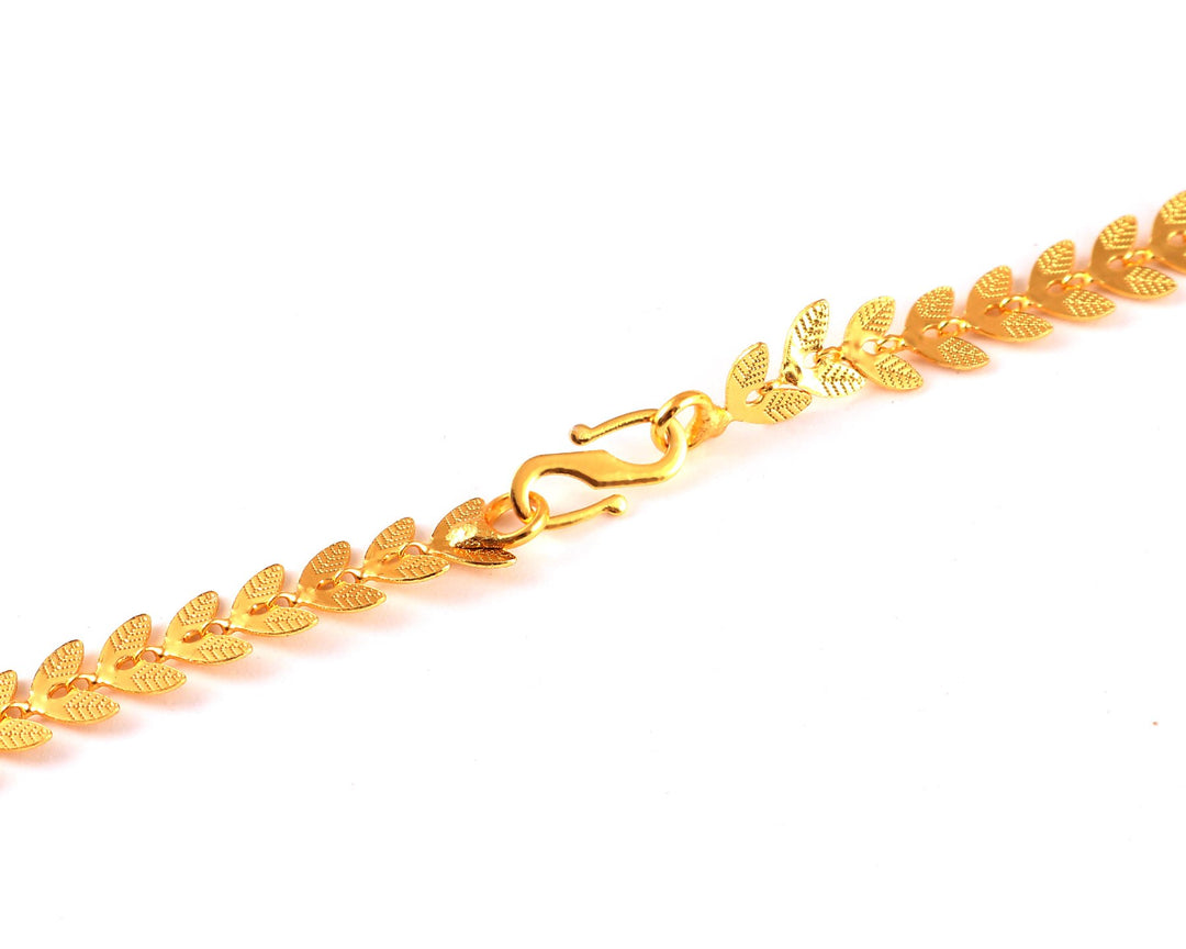 Unisex Gold-Toned Brass Gold-Plated Chain