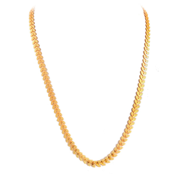 Unisex Gold-Toned Brass Gold-Plated Chain