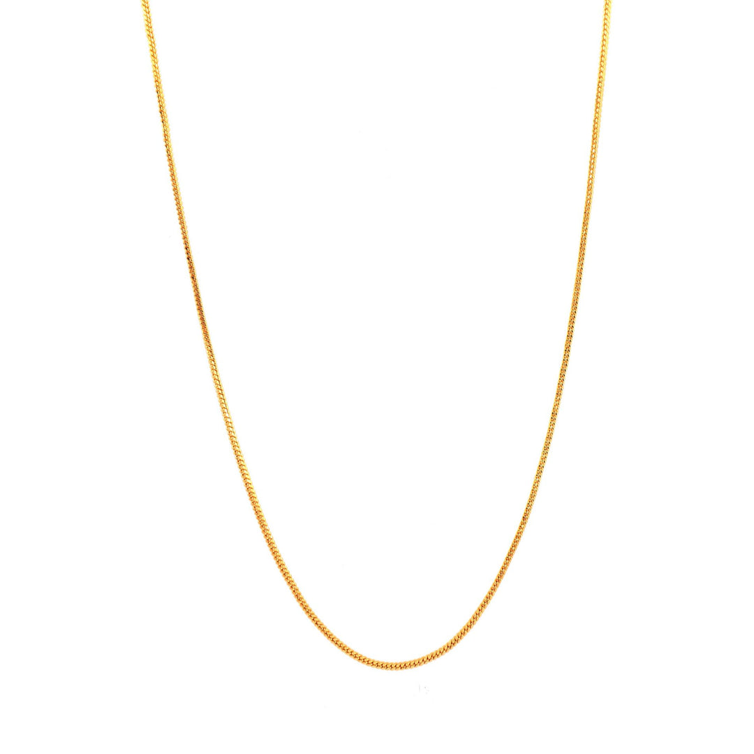 Unisex Gold-Toned Brass Gold-Plated Chain