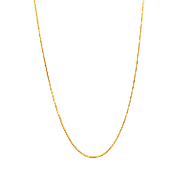 Unisex Gold-Toned Brass Gold-Plated Chain
