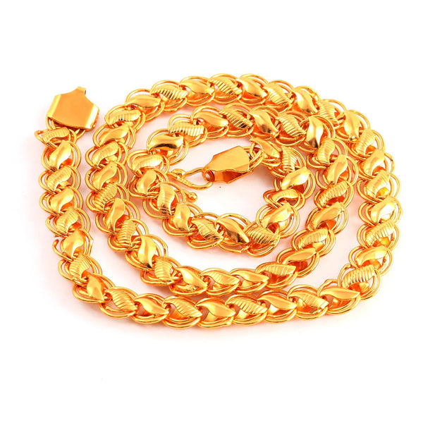 Unisex Gold-Toned Brass Gold-Plated Chain