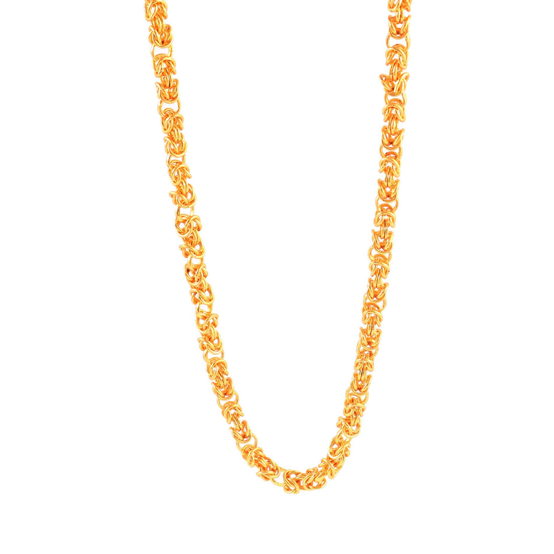 Unisex Gold-Toned Brass Gold-Plated Chain