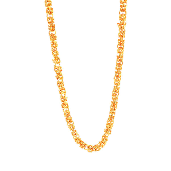 Unisex Gold-Toned Brass Gold-Plated Chain