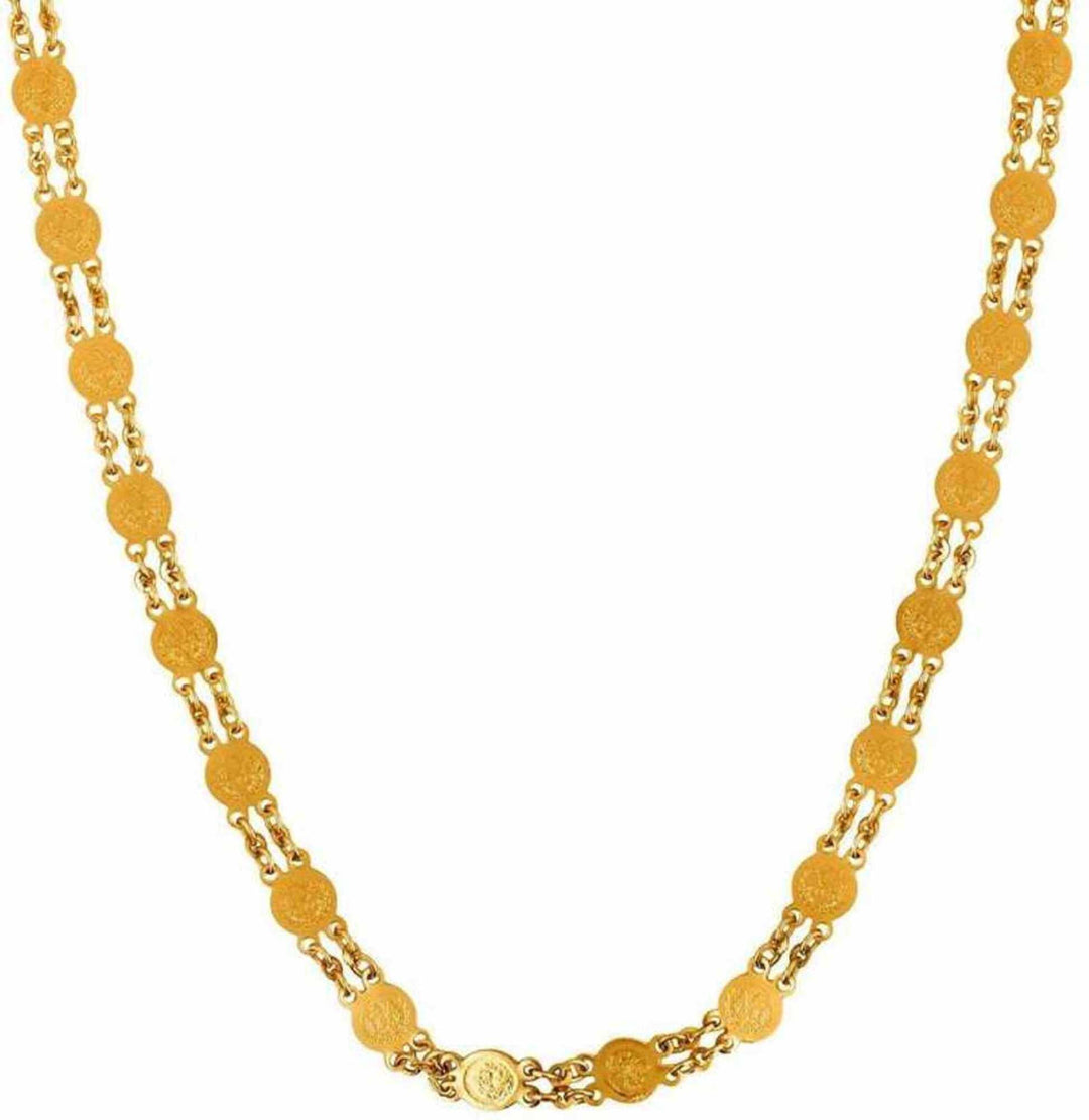 Unisex Gold-Toned Brass Gold-Plated Chain
