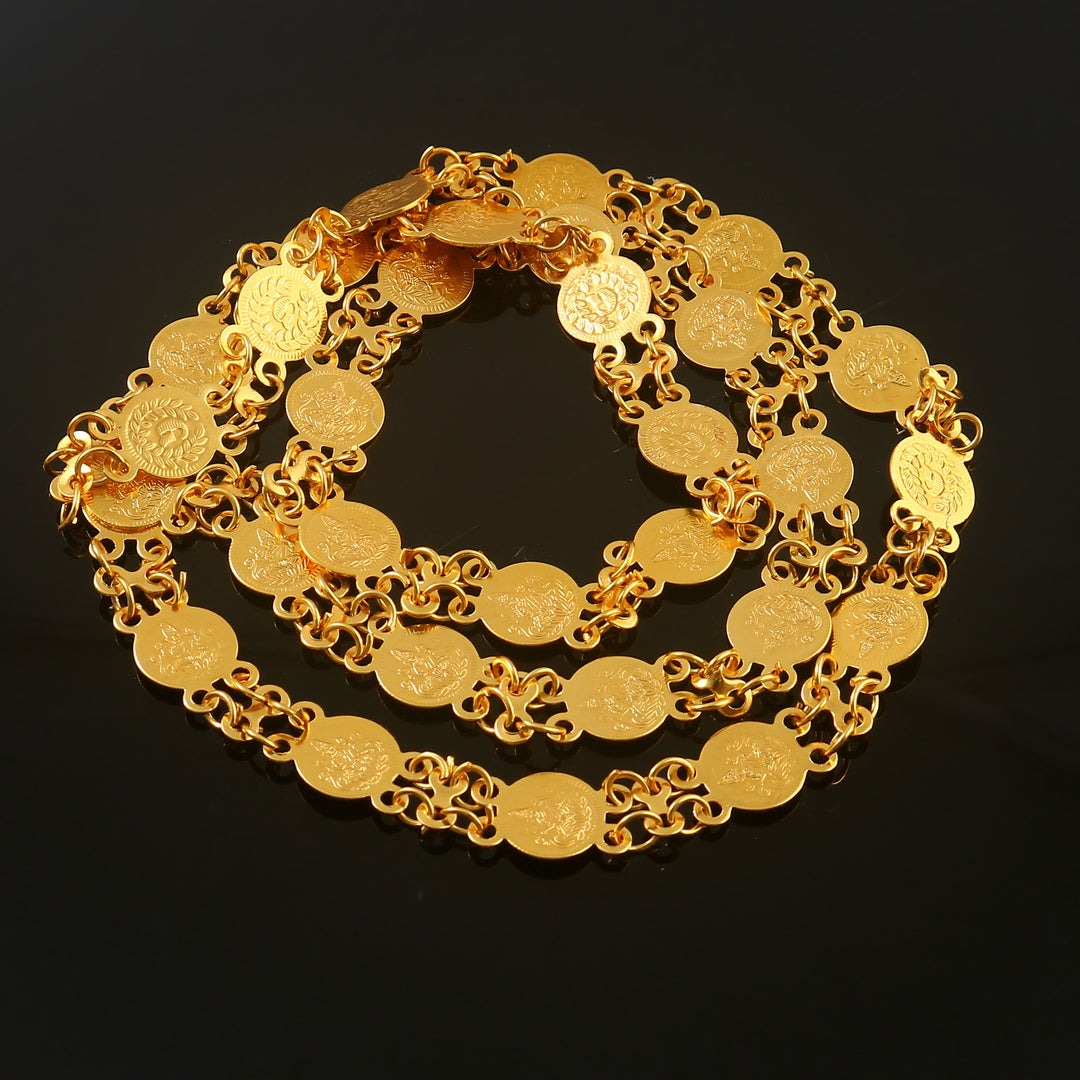 Unisex Gold-Toned Brass Gold-Plated Chain