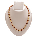 Load image into Gallery viewer, Gold-Toned &amp; Brown Gold-Plated Rudraksh Mala
