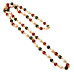Load image into Gallery viewer, Jewar Mandi Gold Plated multicolor motor mala chain
