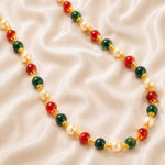 Load image into Gallery viewer, Jewar Mandi Gold Plated multicolor motor mala chain
