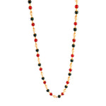 Load image into Gallery viewer, Jewar Mandi Gold Plated multicolor motor mala chain

