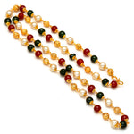 Load image into Gallery viewer, Jewar Mandi Gold Plated multicolor motor mala chain
