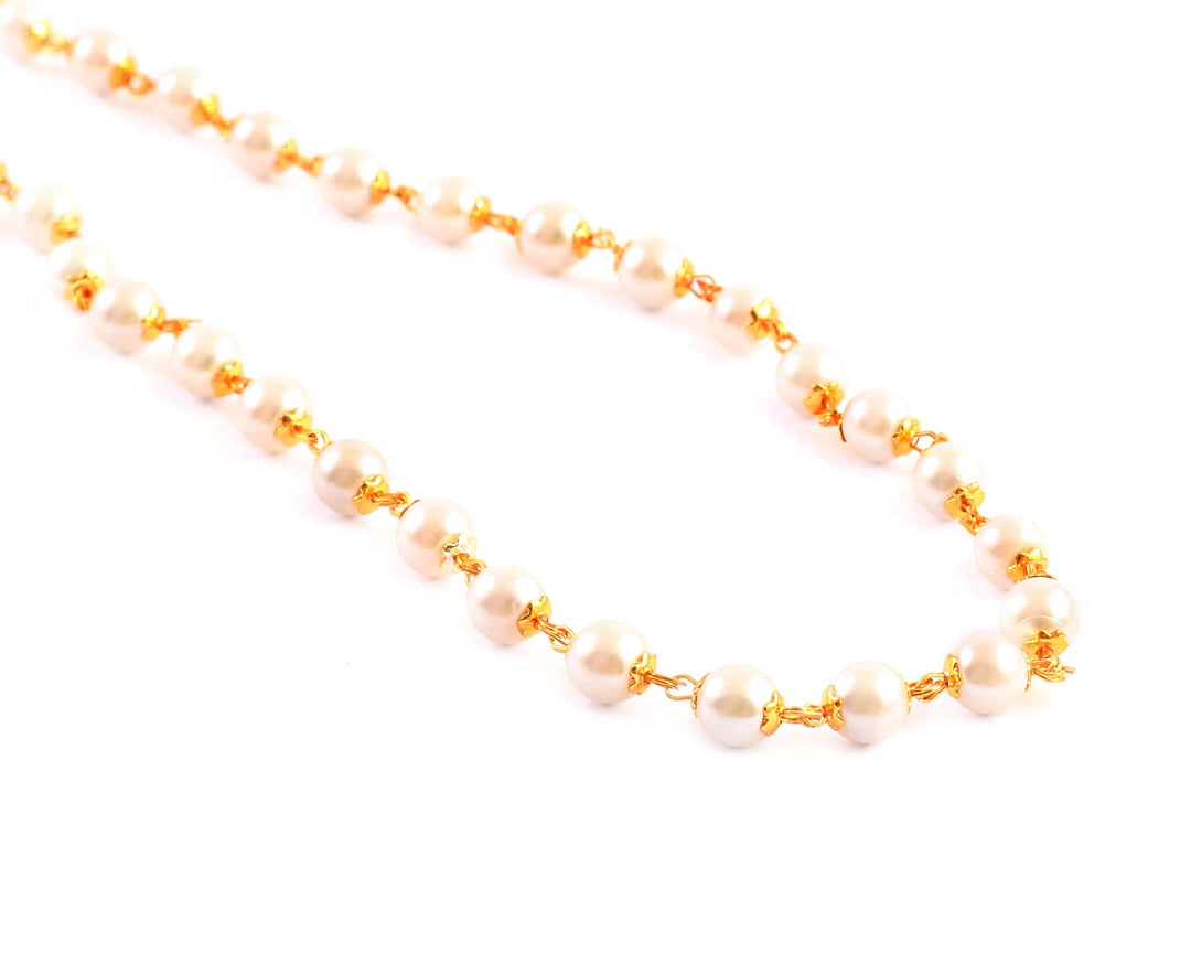Jewar Mandi Gold Plated motor mala chain