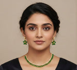 Load image into Gallery viewer, Gold-Plated Americn Diamond Studded Jewellery Set
