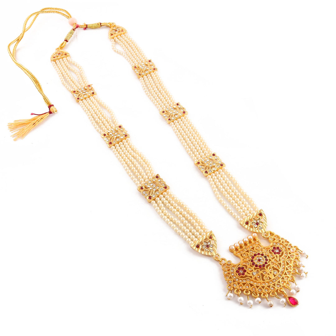 White & Gold Multi Gemstone Jewelry For Women