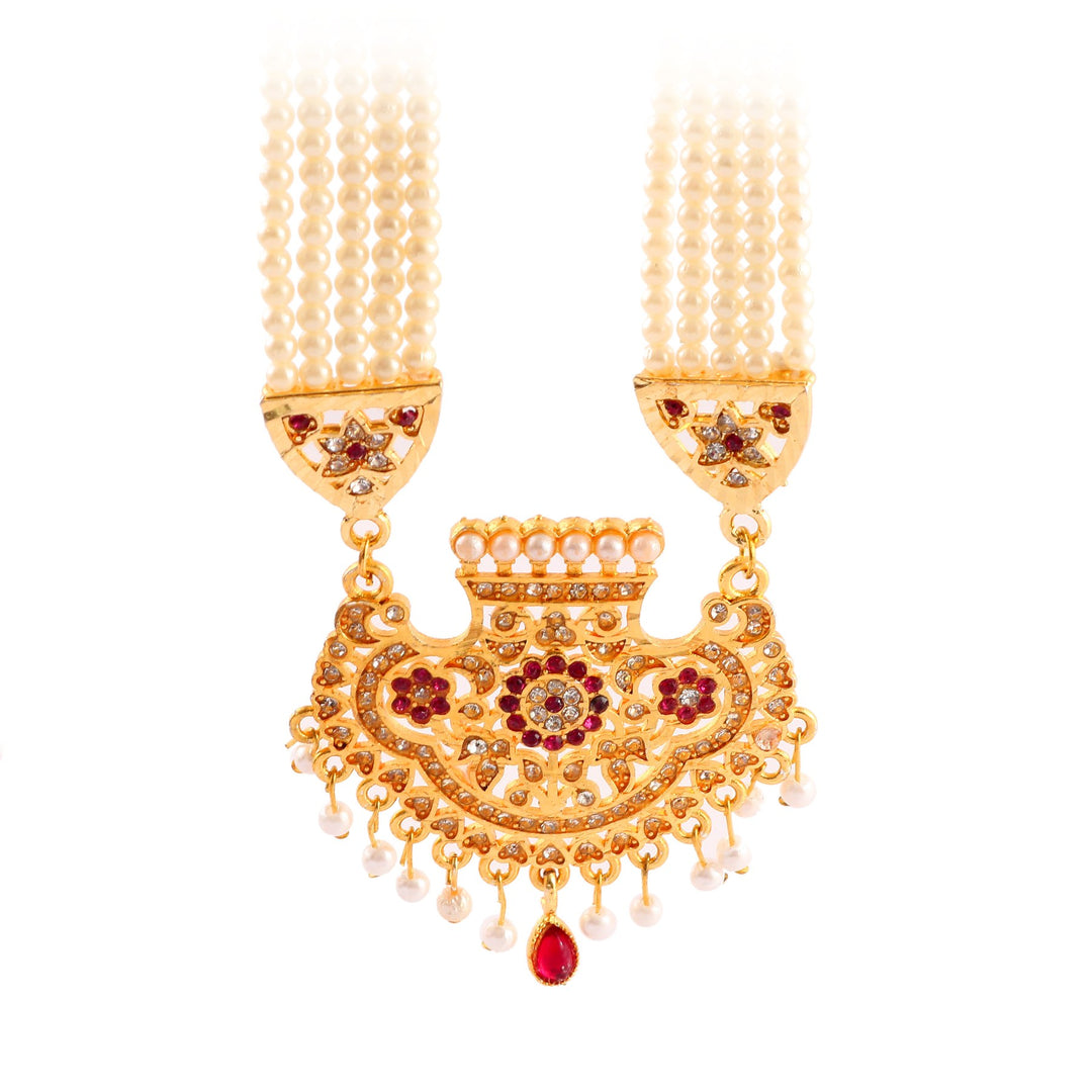 White & Gold Multi Gemstone Jewelry For Women