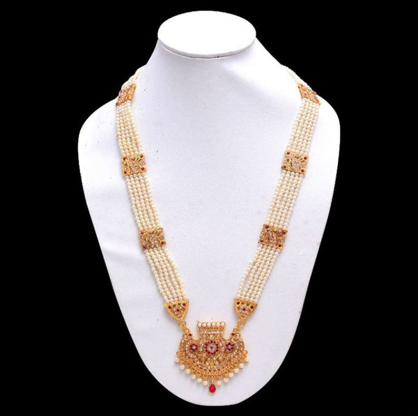 White & Gold Multi Gemstone Jewelry For Women