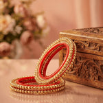 Load image into Gallery viewer, Gold Plated Gokhru Brass Bangle For Women and Girls

