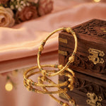 Load image into Gallery viewer, Gold Plated Round Ball Handmade Meena Work Bangles
