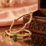 Load image into Gallery viewer, Gold Plated Peacock Work Bangle For Women
