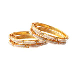 Load image into Gallery viewer, White Pearl Gold Plated Bangle For Women
