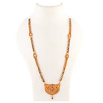 Load image into Gallery viewer, Gold Plated Handmade Meena Work Geru Black Beads Mangalsutra For Women
