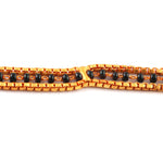 Load image into Gallery viewer, Gold Plated Handmade Meena Work Geru Black Beads Mangalsutra For Women

