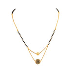 Load image into Gallery viewer, Gold Plated Black Beads Mangalsutra Women
