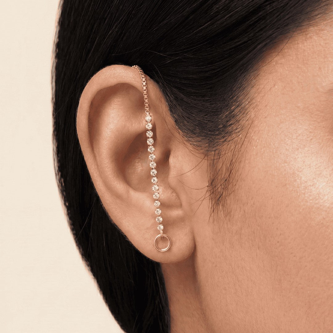 Gold Plated Classic Ear Cuff Earrings