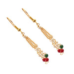 Load image into Gallery viewer, Multicolor Multi String Five Layered Handmade Beaded Long Necklace Set
