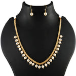 Load image into Gallery viewer, Gold-Plated White Pearl Beaded Jewellery Set
