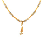 Load image into Gallery viewer, Gold-Toned &amp; Rhodium-Plated Stone Studded Necklace Chain
