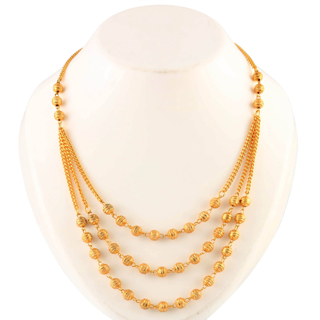 Jewar Mandi Gold Plated motor mala chain