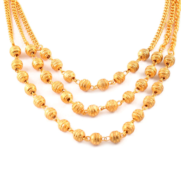 Jewar Mandi Gold Plated motor mala chain