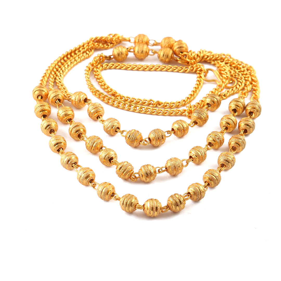 Jewar Mandi Gold Plated motor mala chain