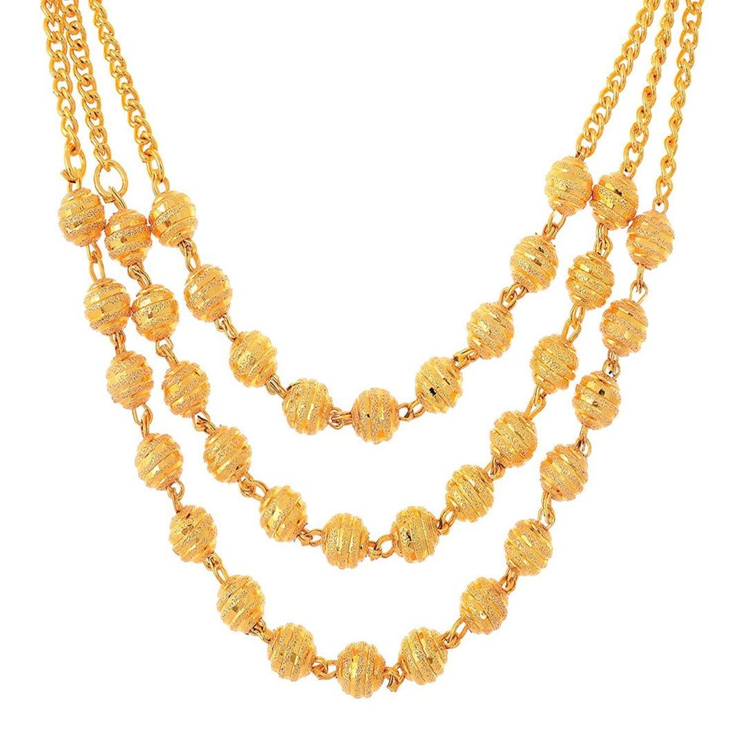 Jewar Mandi Gold Plated motor mala chain