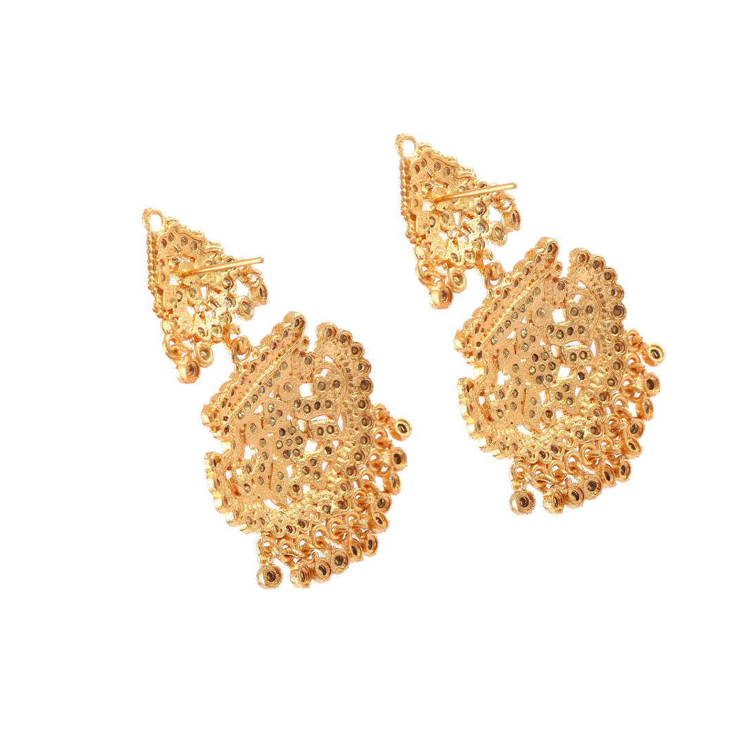 Gold-Plated AD-Studded Rajputi Jewellery Set
