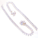Load image into Gallery viewer, Silver Plated Ad Cz White Stones Traditional Indian Anklet
