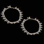 Load image into Gallery viewer, Silver Plated Ad Cz Stones Indian Anklet For Women

