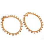 Load image into Gallery viewer, White Gold Plated Ad Cz White Stones Traditional Indian Anklet For Women
