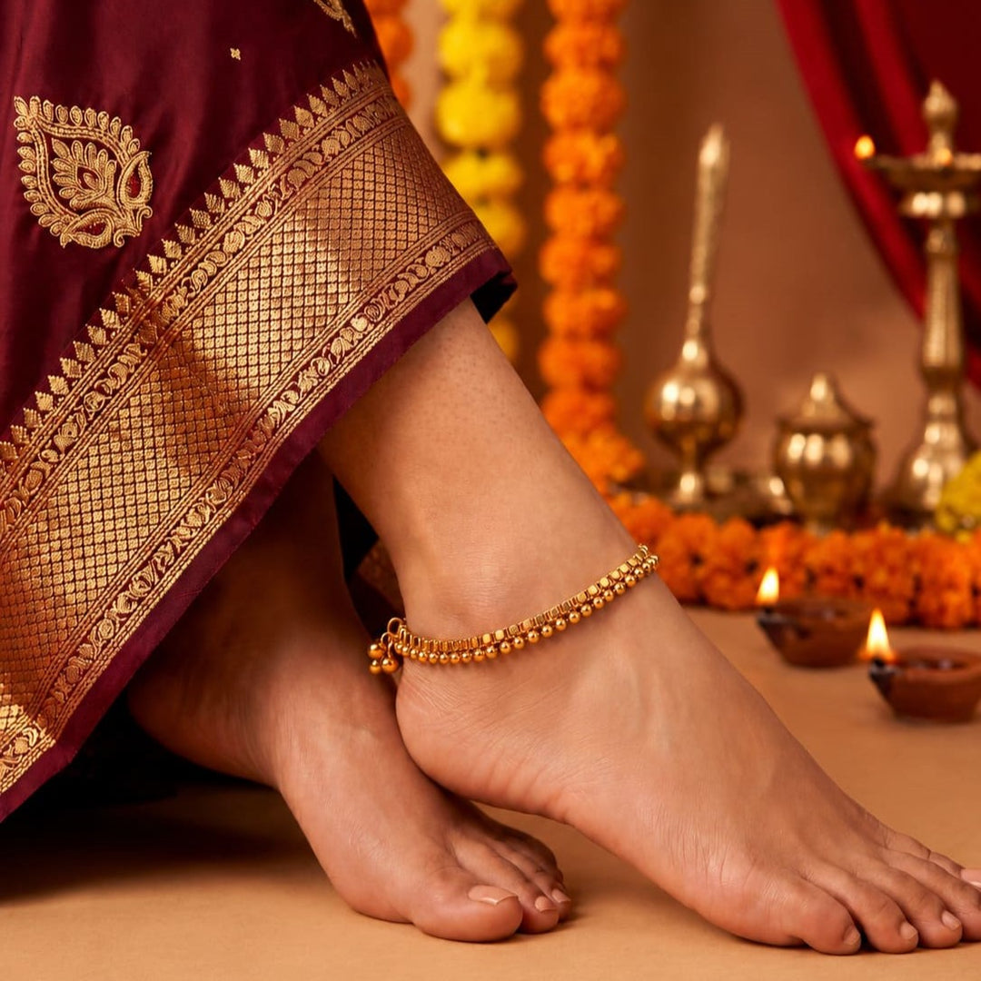 Gold Plated Anklet for Women