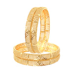 Load image into Gallery viewer, Set Of 4 Gold-Plated Bangles
