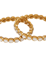 Load image into Gallery viewer, Set of 2 Gold-Plated Kundan-Studded Bangles
