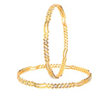 Load image into Gallery viewer, Set Of 2 Gold-Plated Bangles
